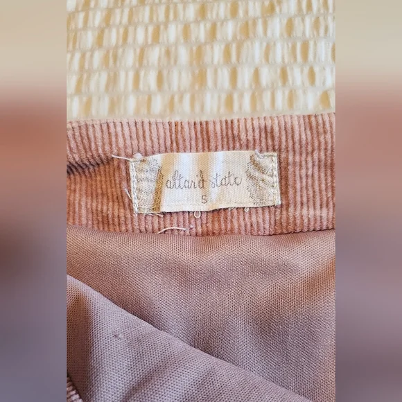 Altar'd State - Pink Corduroy Women's Skirt - Picture 4 of 7